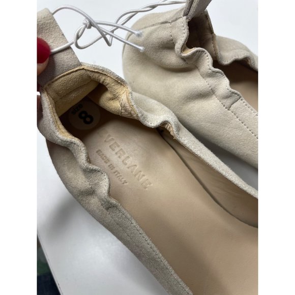 EVERLANE the Italian leather day heel in tan suede size 8 - Picture 7 of 9